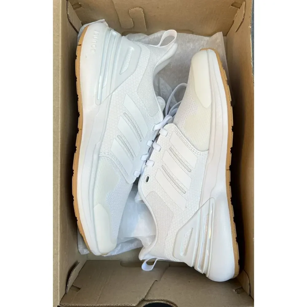 Adidas RapidaSport White Sneakers Kids 4.5 / Women's 5.5 US Size NWB